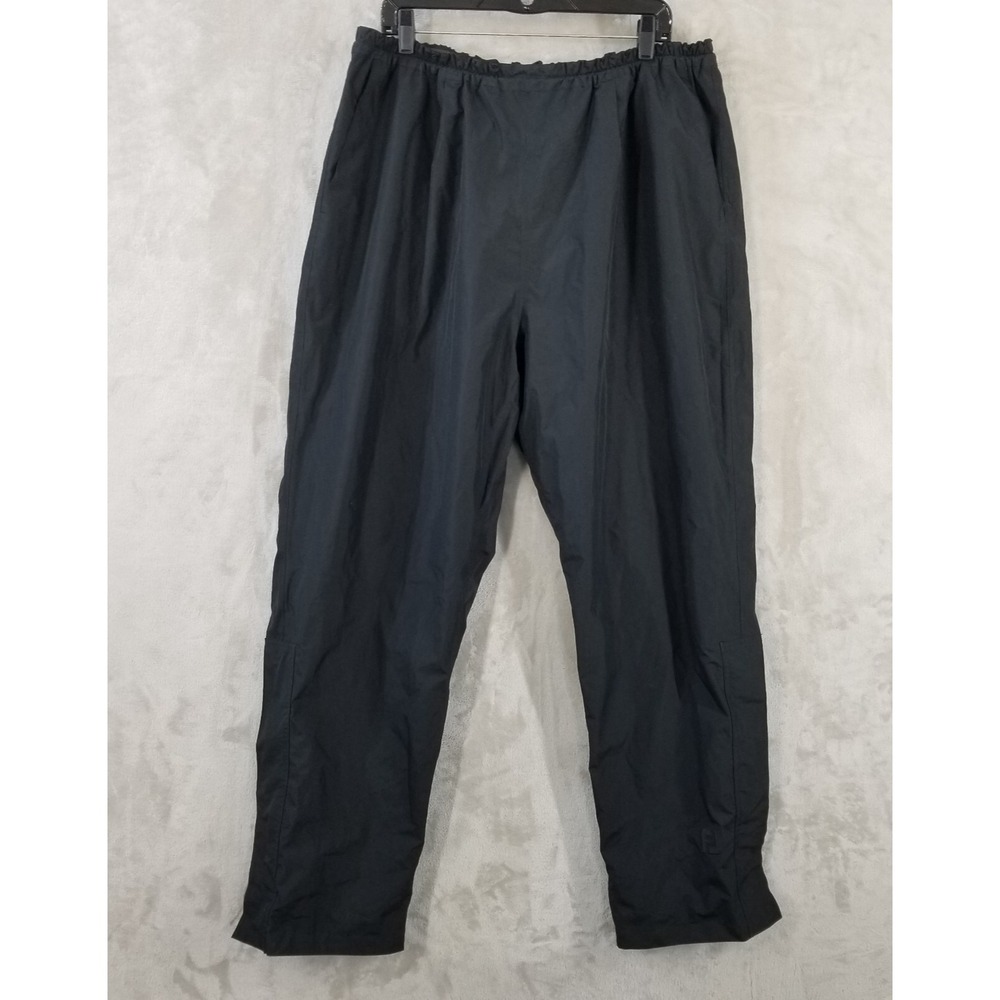 Footjoy Pants Mens XL Black‎ DryJoys Lined Water Rain Resistant Drawstring Golf